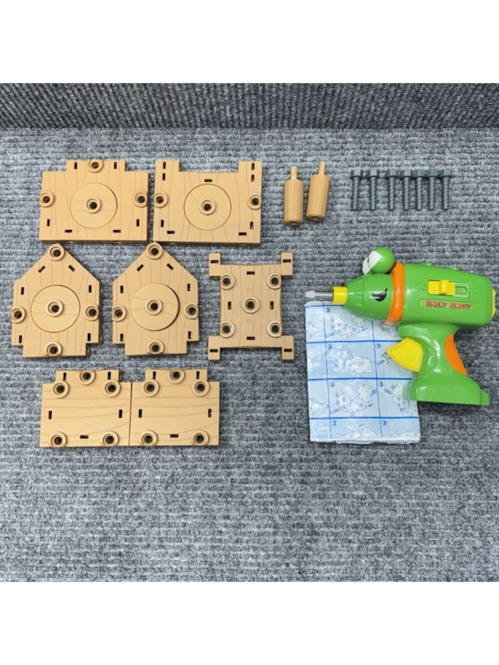 Handy Manny Spinner Power Screwdriver Play Building Set Wood Screws Works RARE